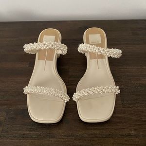 Dolce Vita - Vanilla River Pearl Heels - Size 8